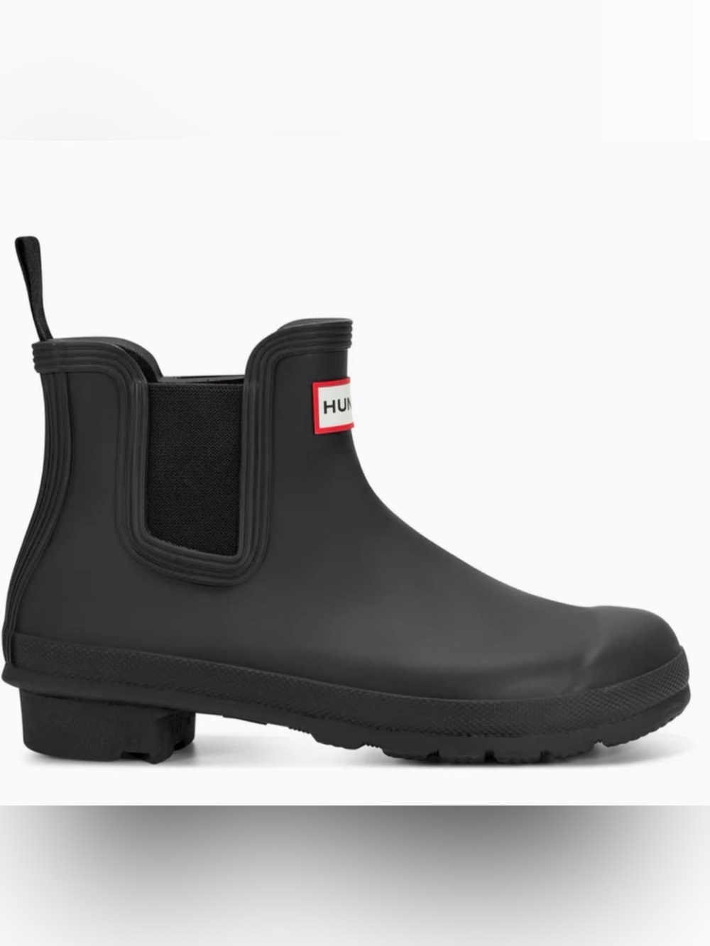 Hunter Black Chelsea Short Rain Boots